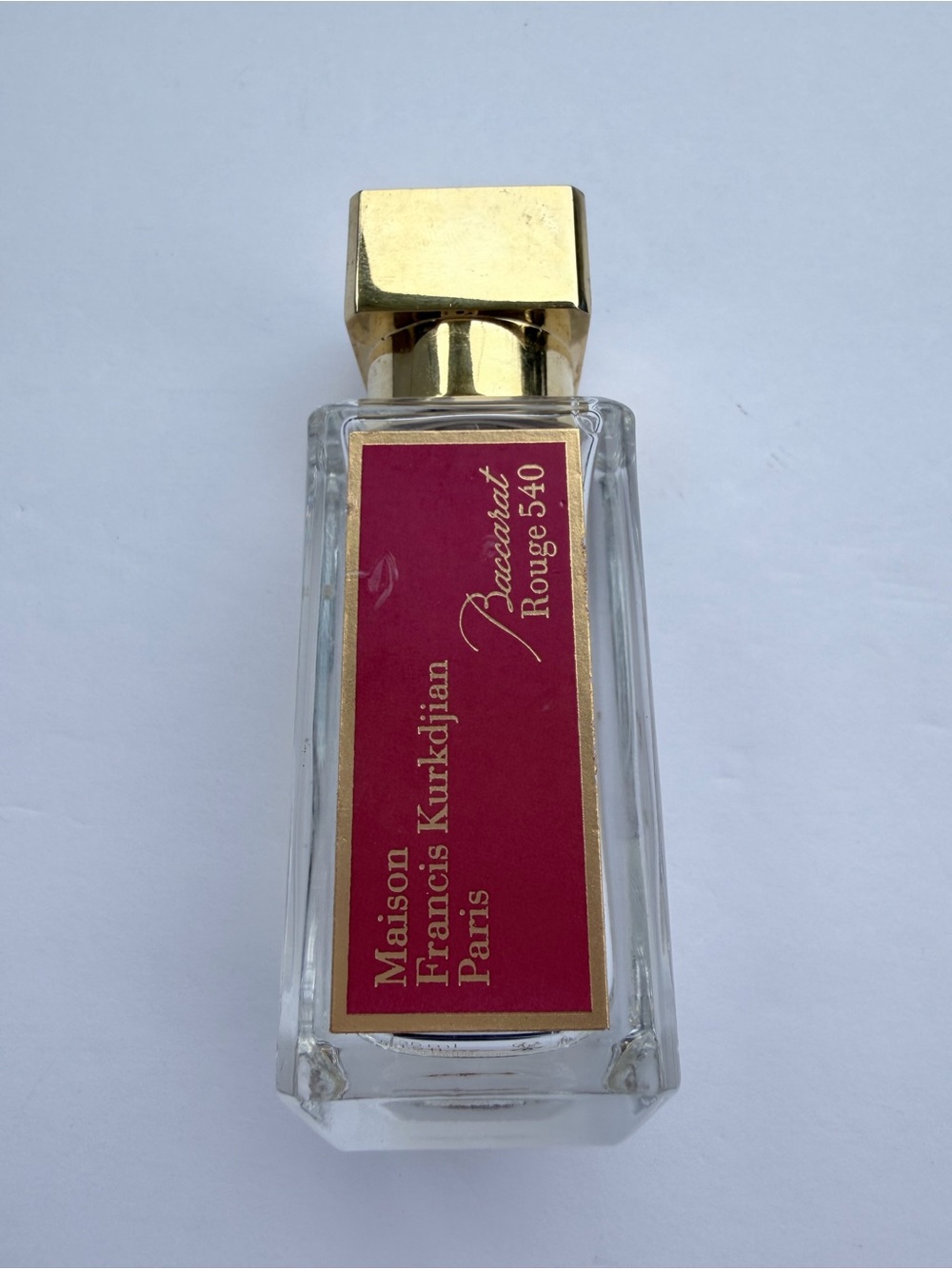 Baccarat Rouge 540 Label